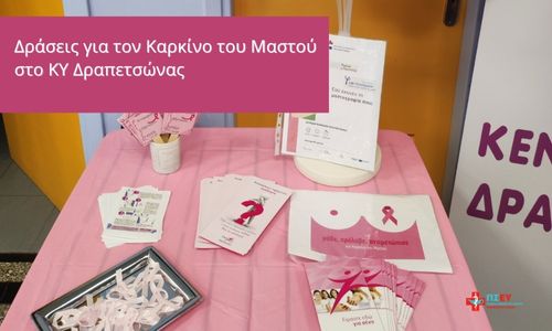 Δράσεις του Κέντρου Υγείας Δραπετσώνας για τον Καρκίνο του Μαστού